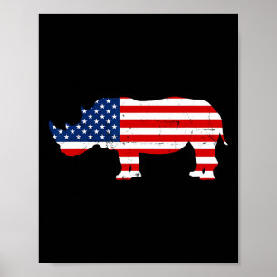 Affiche Rhino Lover Rhinoceros Horn Safari Faune Indeme
