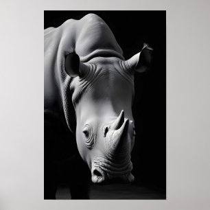 Affiche Rhinoceros Faune Majestic Nature Vie Fond d'écran