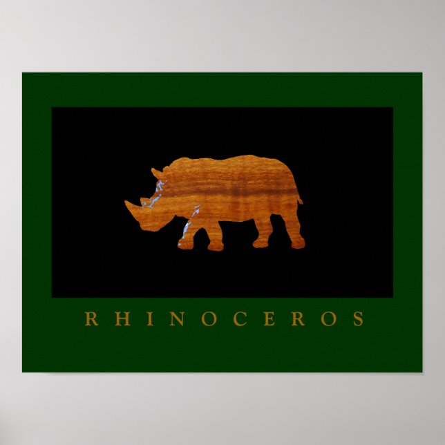 Affiche Rhinoceros print for walls (Devant)