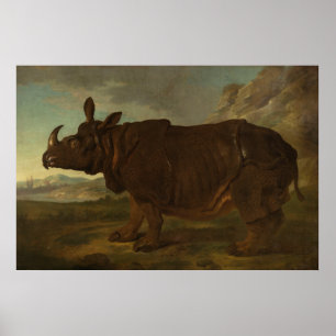 Affiche Rhinoceros (Rhino) (animal sauvage) (par J.B. Oudr