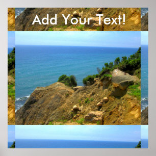 Affiche Rhode Island Mohegan Bluffs