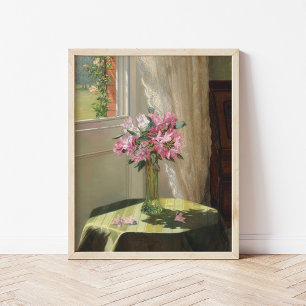 Affiche Rhododendrons par une fenêtre   Jessica Hayllar
