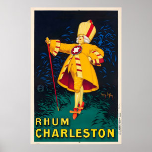 Affiche Rhum Charleston Rhum des Caraïbes Vin Boisson Nour