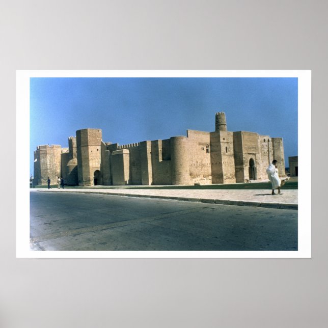 Affiche Ribat de Monastir construit pendant le règne de Ha (Devant)