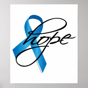 Affiche Ribbon Hope contre la maltraitance des enfants