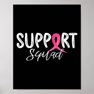 Affiche Ribbon rose guerrier soutien à la sensibilisation