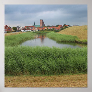 Affiche Riberhus et Ribe, Jutland, Danemark