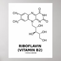 Riboflavine (vitamine B2) Molécule chimique