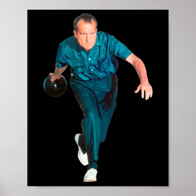 Affiche Richard Nixon Bowling  (Devant)