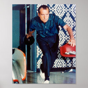 Affiche Richard Nixon Bowling