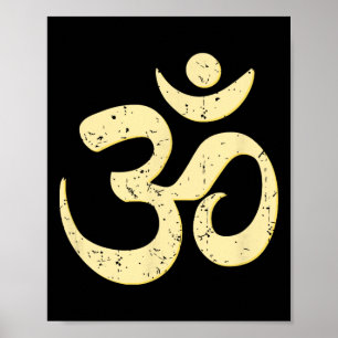 Affiche Riche Sphère Om Omkar Aum Symbole Spirituel Yoga M