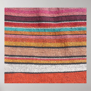 Affiche Richesse du tapis : Textures mexicaines péruvienne