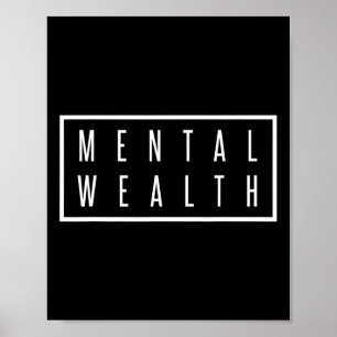 Affiche Richesse mentale Soins de santé mentale pour les h