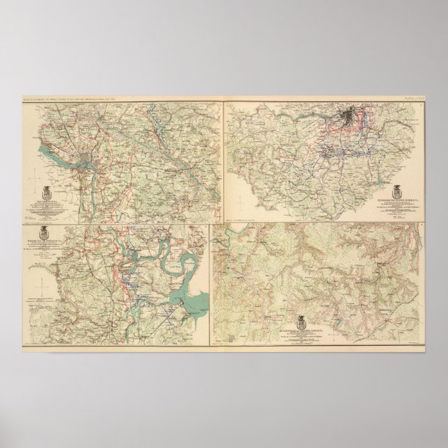 Affiche Richmond, Pétersbourg, Cinq Fourches (Devant)