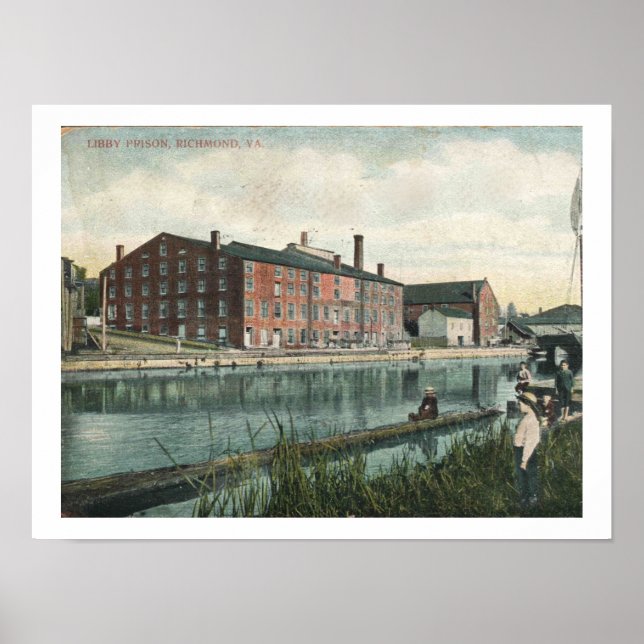 Affiche Richmond VA, 1909 Libby Prison, Vintage Inspiré (Devant)