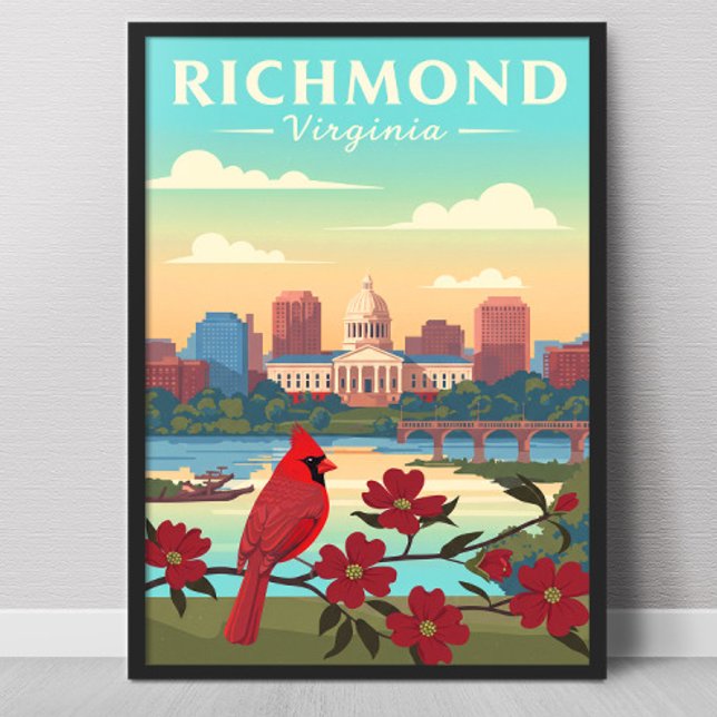 Affiche Richmond Virginie vintage (Créateur téléchargé)