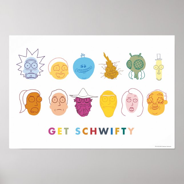 Affiche RICK AND MORTY™ | Get Schwifty (Devant)