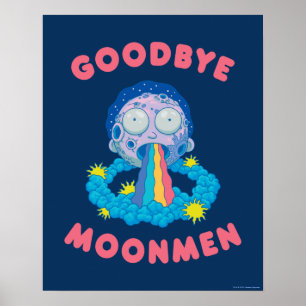 Affiche RICK AND MORTY™   Goodbye Moonmen