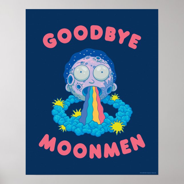 Affiche RICK AND MORTY™ | Goodbye Moonmen (Devant)