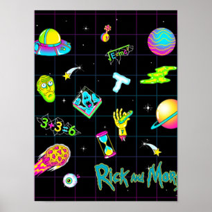 Affiche RICK AND MORTY™   Psychedelic Season 3 Pattern