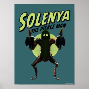 Affiche RICK AND MORTY™   Solenya - The Pickle Man