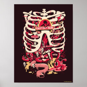 Affiche RICK ET MORTY™   Anatomie Park Rib Cage
