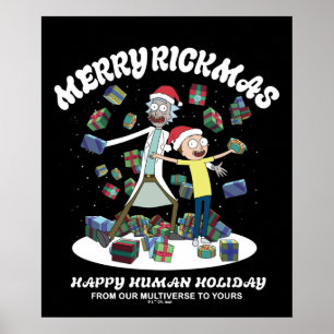 Affiche Rick et Morty   Joyeux Rickmas présents