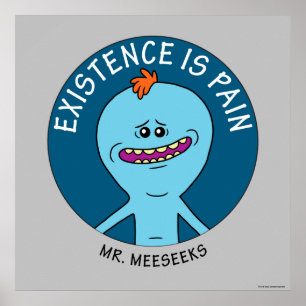 Affiche RICK ET MORTY™   L'Existence Est Une Douleur