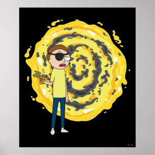 Affiche RICK ET MORTY™   Portail Evil Morty