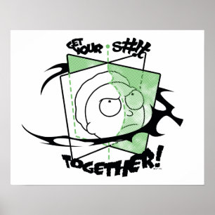 Affiche RICK ET MORTY™   Prenez votre S# ! t Together !