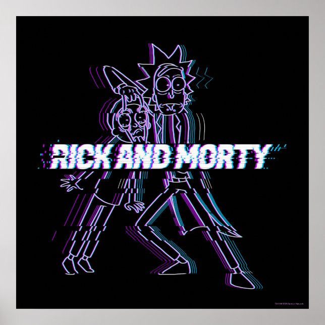 Affiche RICK ET MORTY™ | Rick Et Morty Glités (Devant)