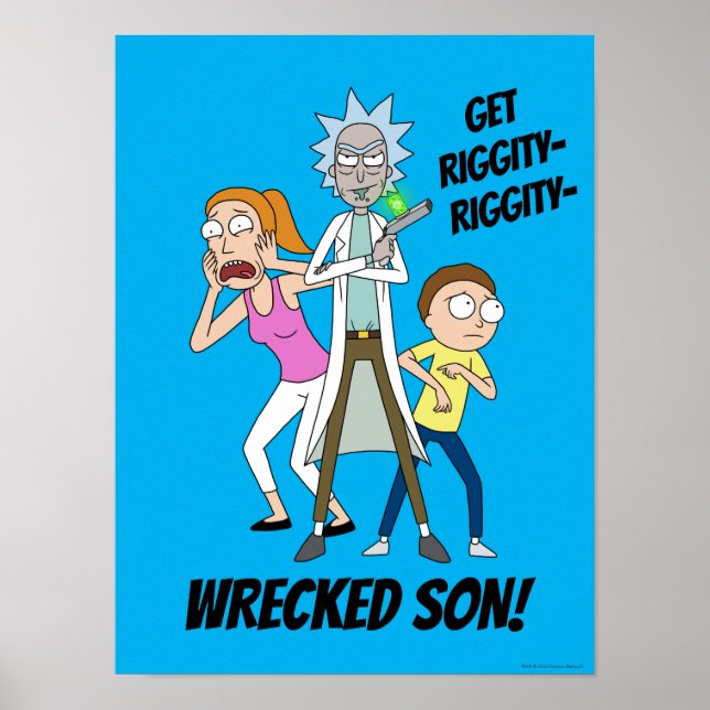 Affiche RICK ET MORTY™ | Rick, Morty et Summer (Devant)