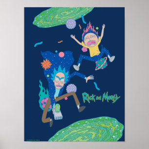 Affiche RICK ET MORTY™   Saut de portail infecté