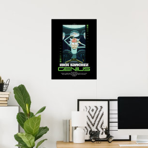 Affiche Rick Sanchez Genius Citation Graphique
