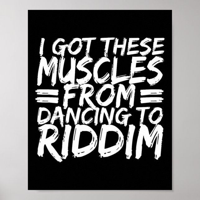 Affiche Riddim Dancing Music Maker Edm B Music Lover Riddi (Devant)