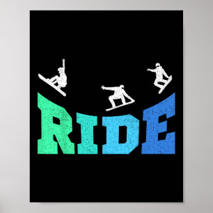 Affiche Ride Snowboard Snowboard Snowboard Boys Snowboard