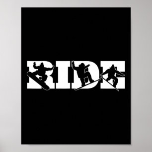 Affiche Ride Snowboardeur