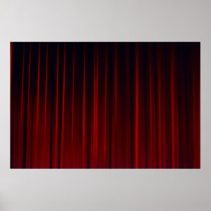 Affiche Rideau rouge