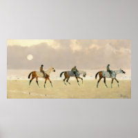 Riders on the Beach - Rene Princeteau Fine Art