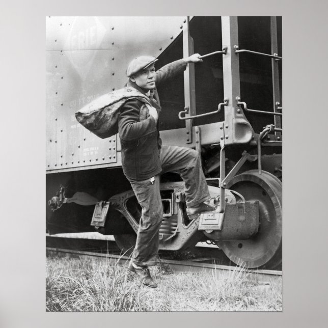 Affiche Riding the Rails, 1935. Vintage Photo (Devant)