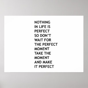 Affiche Rien dans la vie n'est parfait