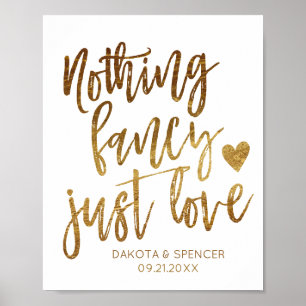 Affiche Rien De Fancy Juste Amour   Micro Mariage Décontra