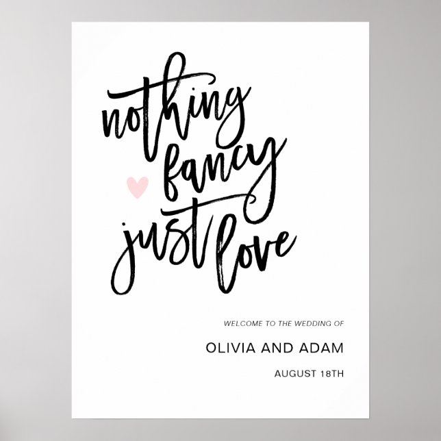Affiche Rien de Fantastique Juste de l'Amour Mariage Casua (Devant)