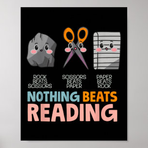Affiche Rien De Mieux Que De Lire Des Ciseaux Papier Rock