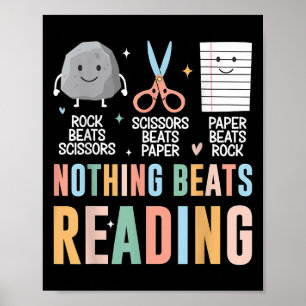 Affiche Rien De Mieux Que De Lire Des Ciseaux Papier Rock