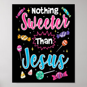 Affiche Rien de mignon plus doux que Jésus foi chrétienne 