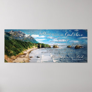 Affiche Rien ne peut séparer l'Amour de Dieu Romains Bible