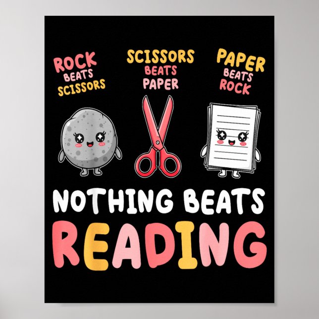 Affiche Rien ne vaut la lecture d'un rock paper scissors d (Devant)