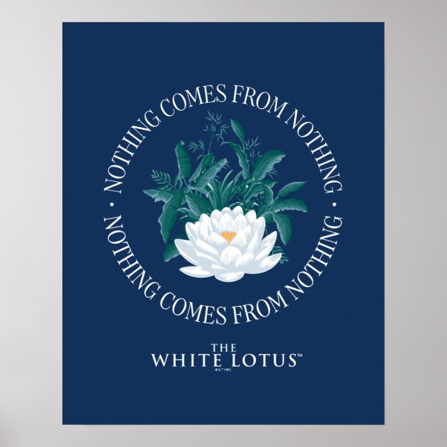 Affiche Rien Ne Vient De Rien - Le Lotus Blanc (Devant)