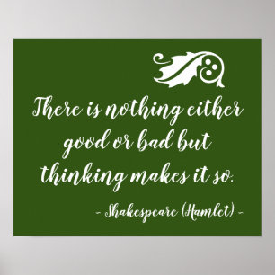 Affiche Rien N'Est Beau, Mais Penser Shakespeare